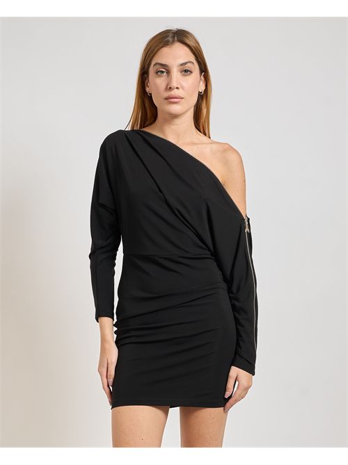 Patrizia Pepe women's fullzip mini dress in stretch jersey PATRIZIA PEPE | 8A1501-J321K103